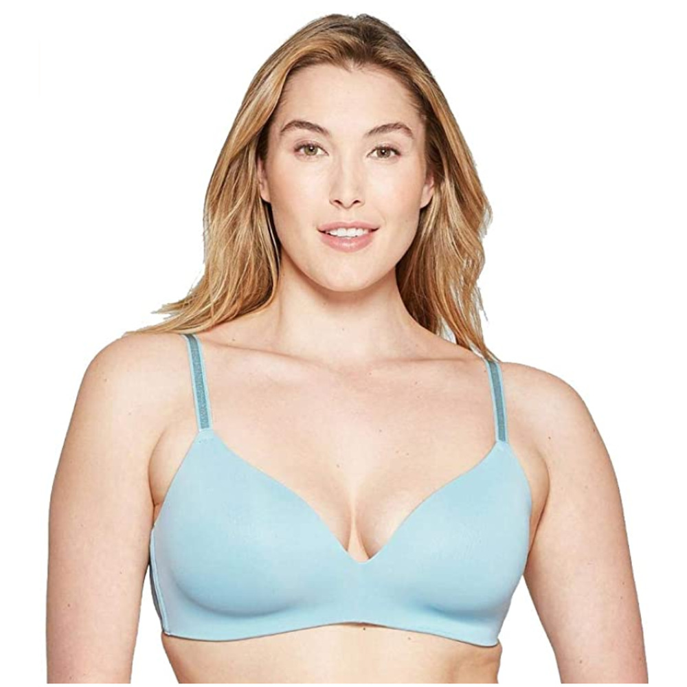 Auden Bliss Wireless Bra Aqua Convertible Straps New 36DDD Blue